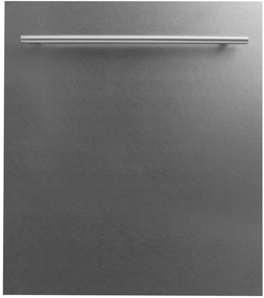 ZLINE 24 in. Compact Top Control Dishwasher with Fingerprint Resistant DuraSnow® Finished Stainless Steel panel and Traditional Handle (DW-SN-24)