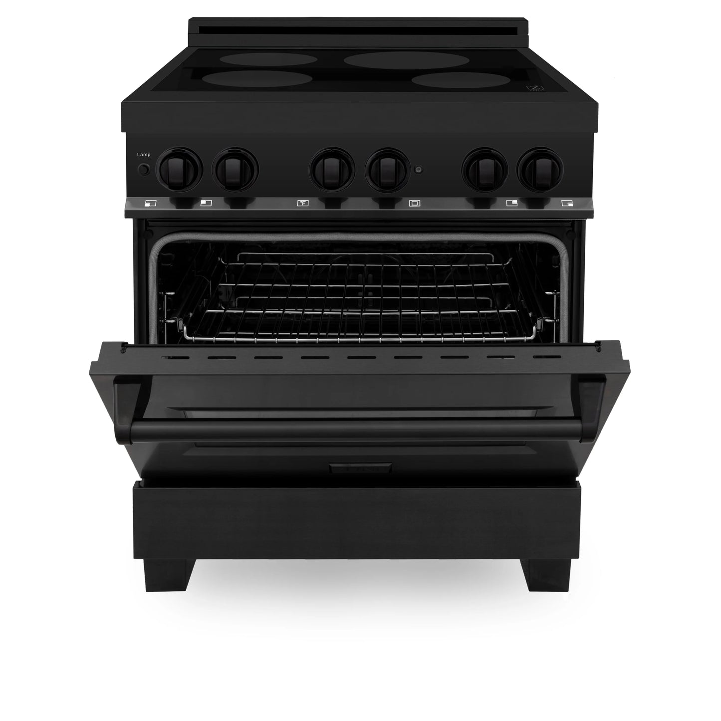 ZLINE 30 in. Induction Range with a 4 Element Stove and Electric Oven in Black Stainless Steel (RAIND-BS-30)