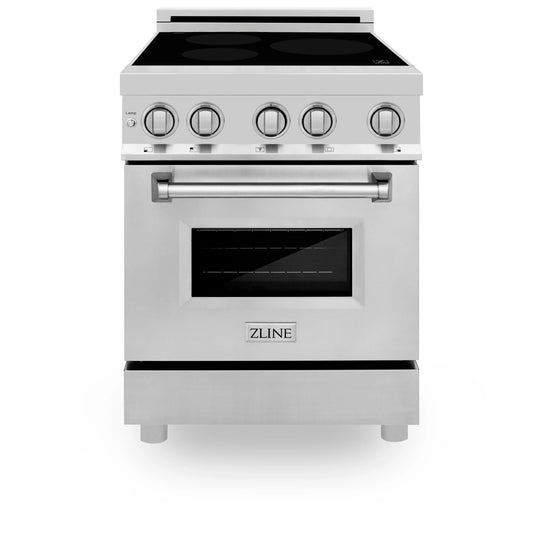 ZLINE 24 in. Induction Range with a 3 Element Stove and Electric Oven in Stainless Steel (RAIND-24)