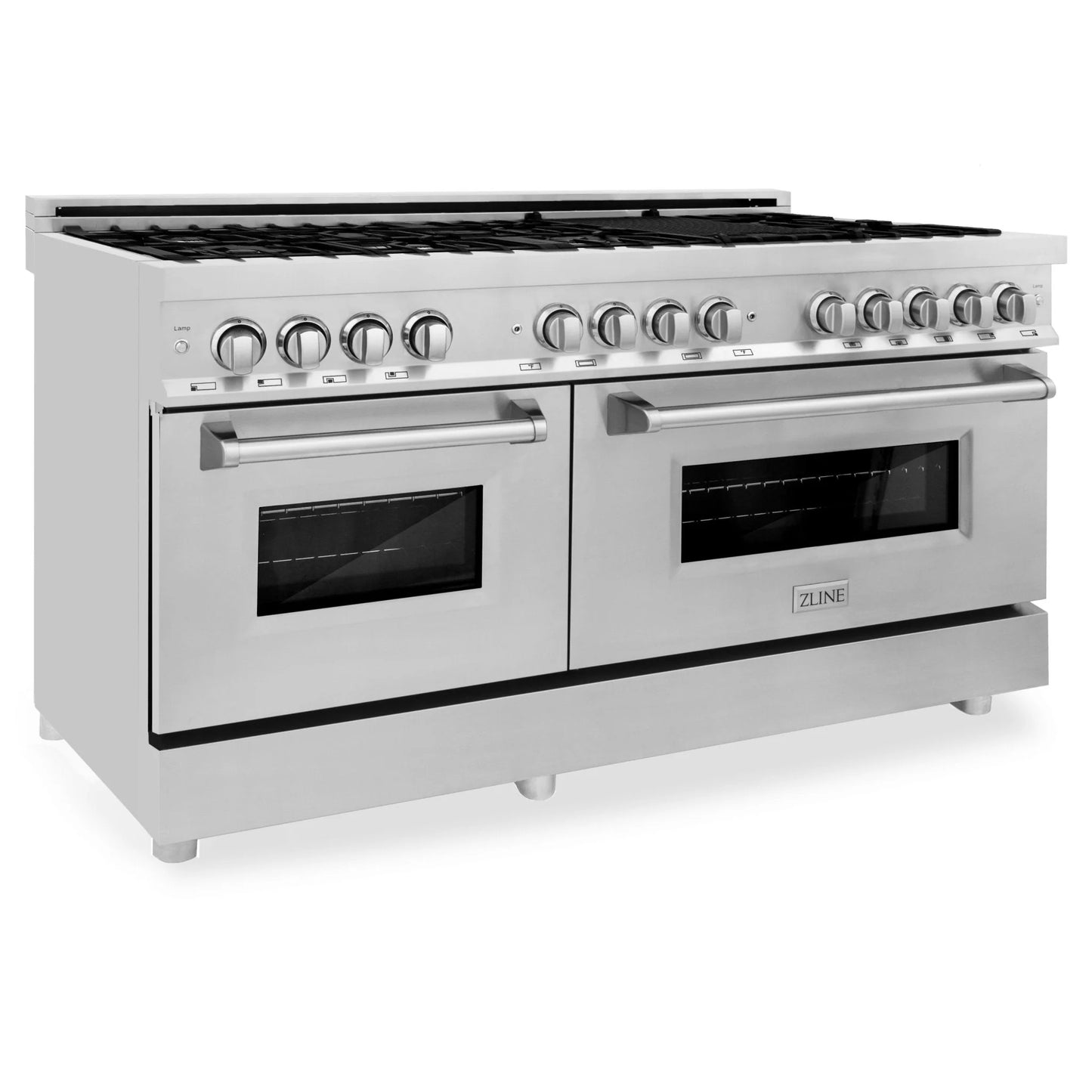 ZLINE 60 in. Dual Fuel Range with Gas Stove and Electric Oven in Stainless Steel (RA60)