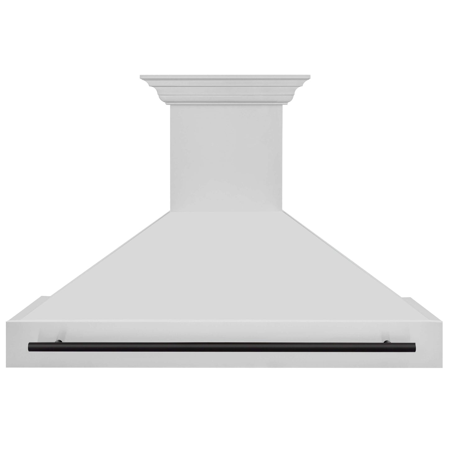 ZLINE 48 in. Autograph Edition Stainless Steel Range Hood with Stainless Steel Shell and Matte Black Handle (8654STZ-48-MB)